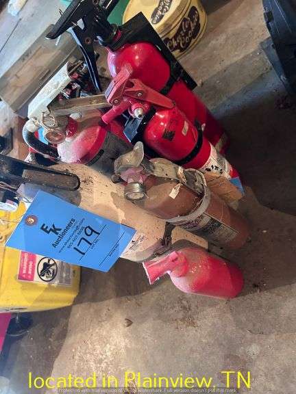 QTY (7) FIRE EXTINGUISHERS