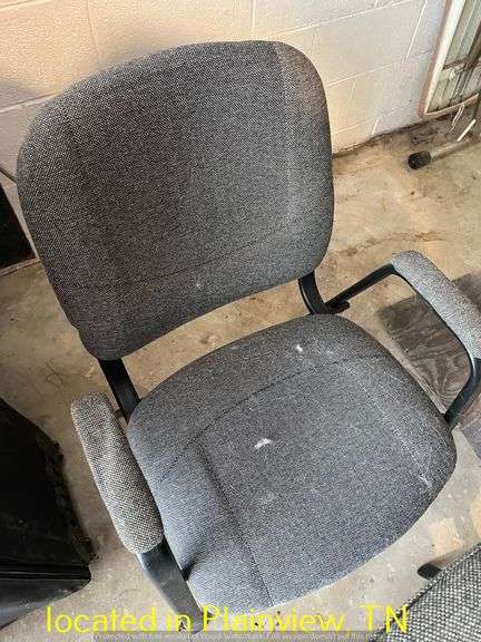 QTY (2) OFFICE CHAIRS-NEEDS CLEANED
