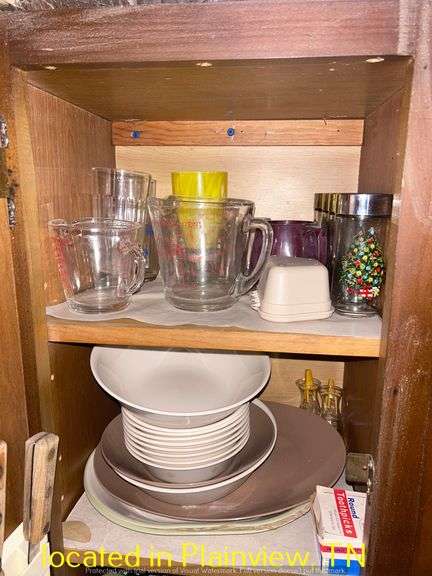 ASST CUPS/GLASSWARE/PLATES/BOWLS/KNIVES/VASES/