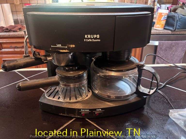 KRUPS II CAFFE DUOMO-POWERED ON