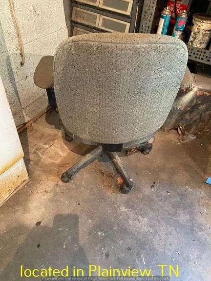 QTY (2) ROLLING OFFICE CHAIRS-NEEDS CLEANING