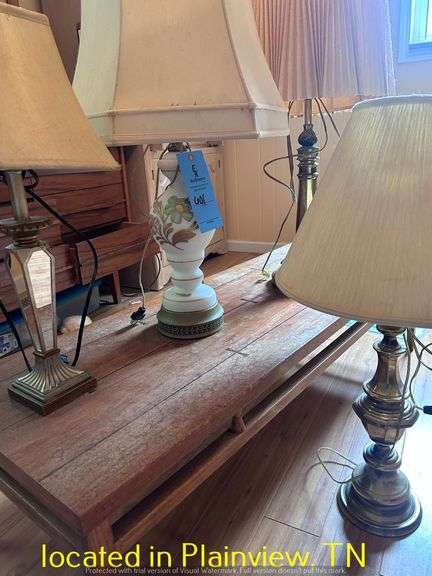 QTY (5) LAMPS-TALLEST 33"H