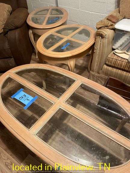 MATCHING SET SIDE TABLE 27X22X22 AND COFFEE TABLE 49X27X16
