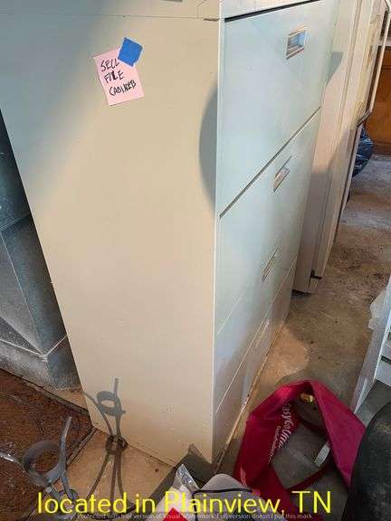 4DRAWER METAL FILING CABINET 51X36X19