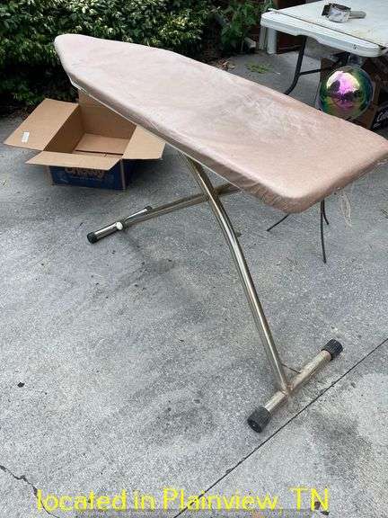 VINTAGE IRON AND IRONING BOARD
