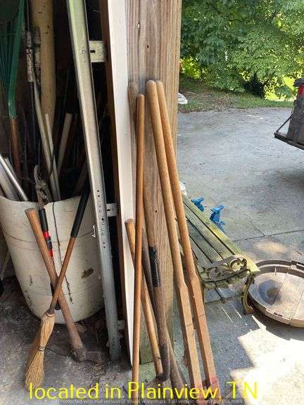 BARREL OF MISC HAND TOOLS
