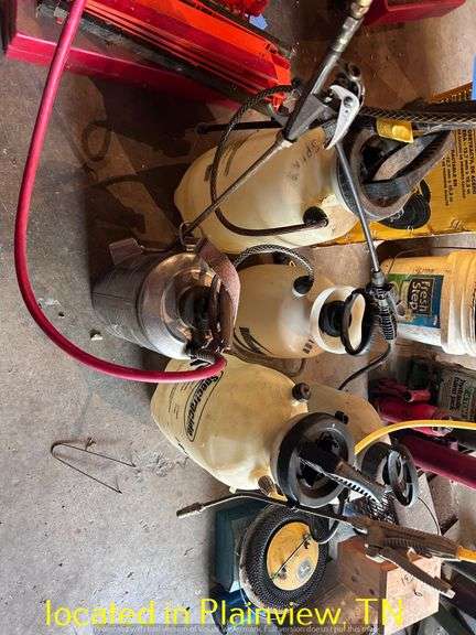 QTY (5) PLASTIC HAND SPRAYERS