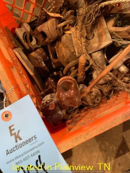 CRATE OF CERAMIC INSULATORS