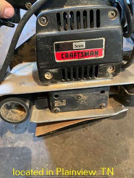 CRAFTSMAN 4"  BELT SANDER & SEARS ROUTER-ALL POWERED ON