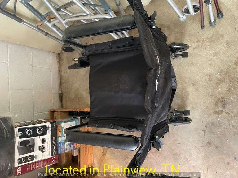 (2) COLLAPSIBLE WALKERS/WHEELCHAIR/(3) WALKING CANES