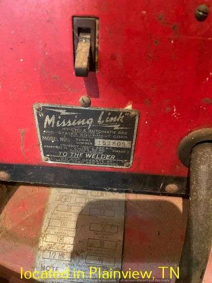 MID STATES ARC WELDER WITH HELMET-UNTESTED