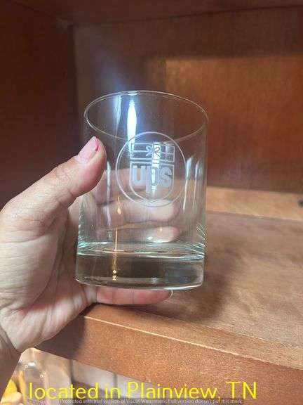 QTY (10) UPS WHISKEY GLASSES