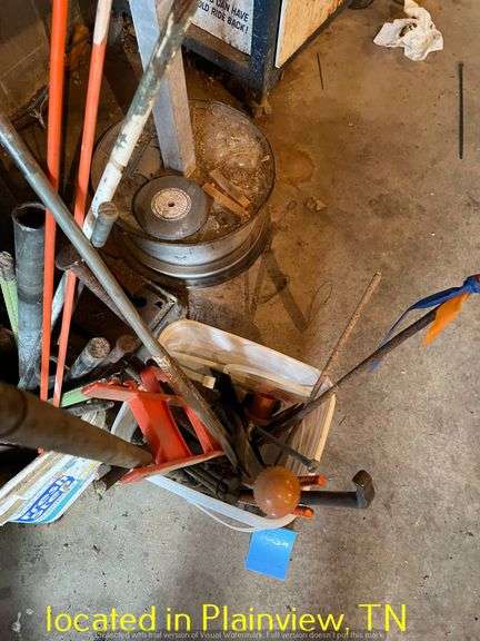 QTY (2) BUCKETS MISC REBAR & STEEL PIECES