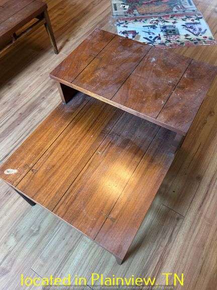 TELEPHONE TABLE 28X21X21 AND  COFFEE TALBE 54X19X15