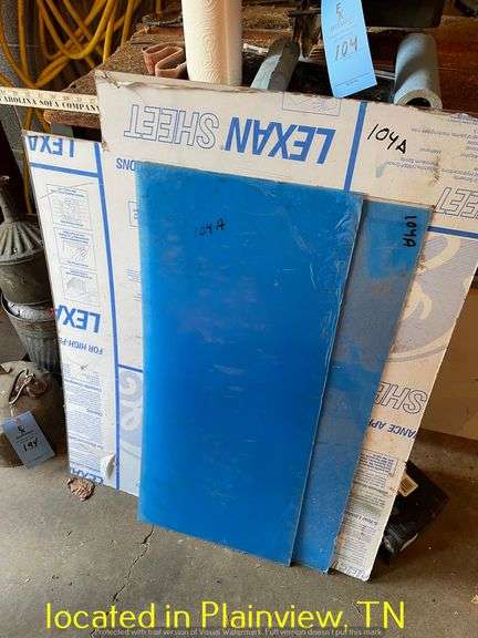 PARTIAL LEXAN SHEET
