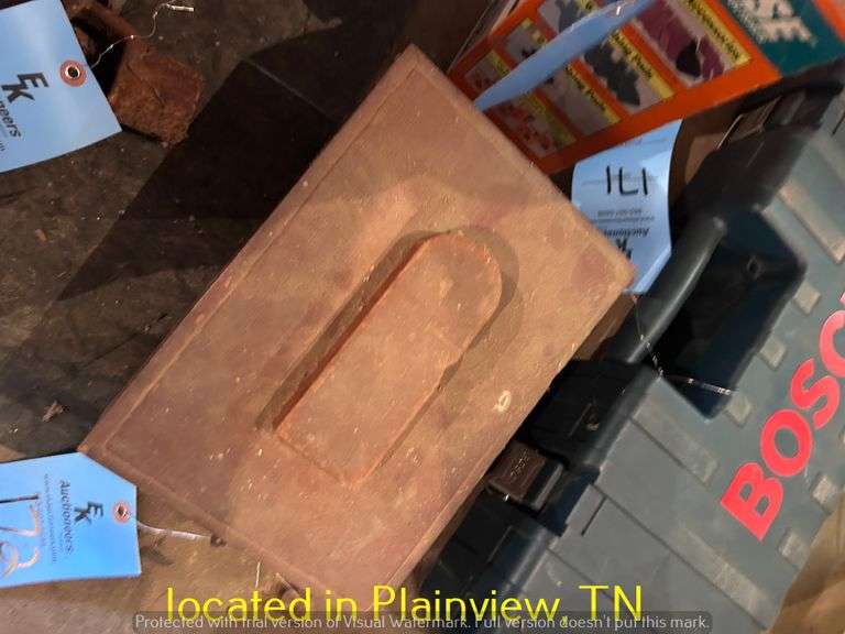 BOX OF LARGE DRILL BITS