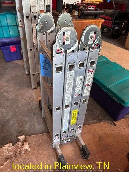 GEPRIITE HD MULTI-POSITIONAL ALUMINUM LADDER