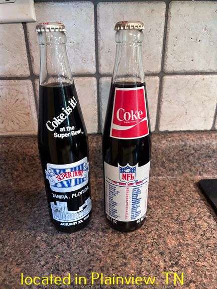 QTY (2) UNOPENED COCA COLA SUPER BOWL XVIII JAN 22, 1984