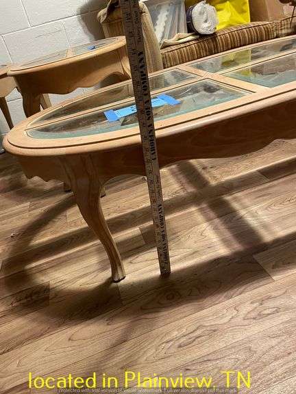 MATCHING SET SIDE TABLE 27X22X22 AND COFFEE TABLE 49X27X16