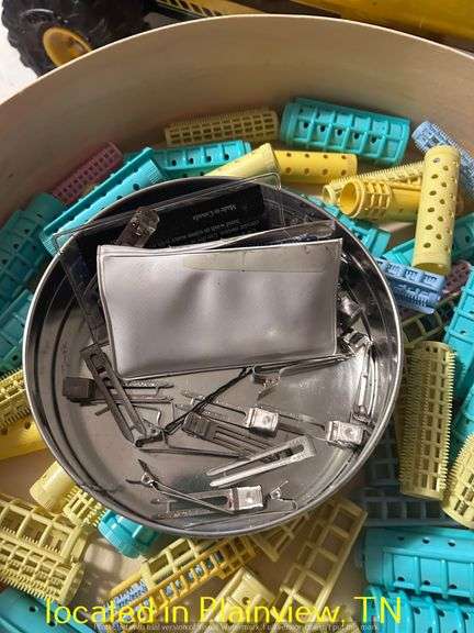VINTAGE HAIR ROLLERS AND BOBBY PINS