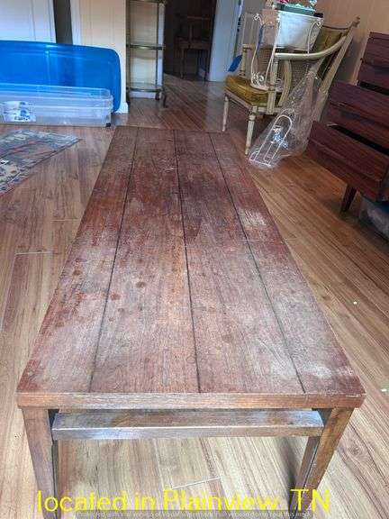 TELEPHONE TABLE 28X21X21 AND  COFFEE TALBE 54X19X15