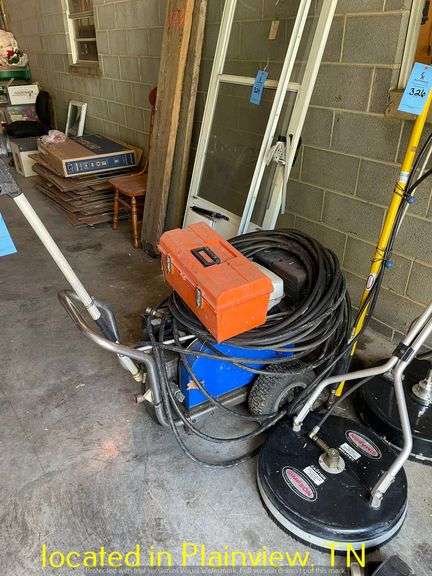 HONDA 13HP PRESSURE WASHER WITH ELEC START AND EXTRA HOSES & WAND-UNTESTED