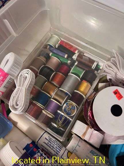 SEWING BOX AND ACCESSORIES