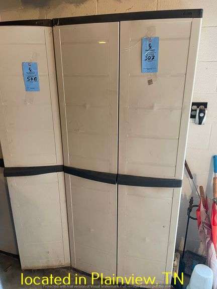 QTY (1) 30X70X18 PLASTIC CABINET