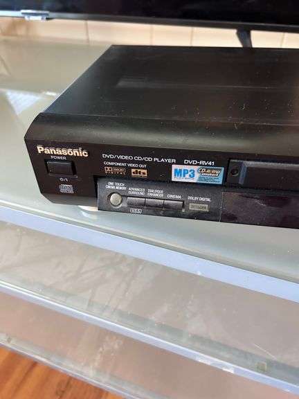 PANASONIC DVD PLAYER WITH MREMOTE AND ASST DVDS