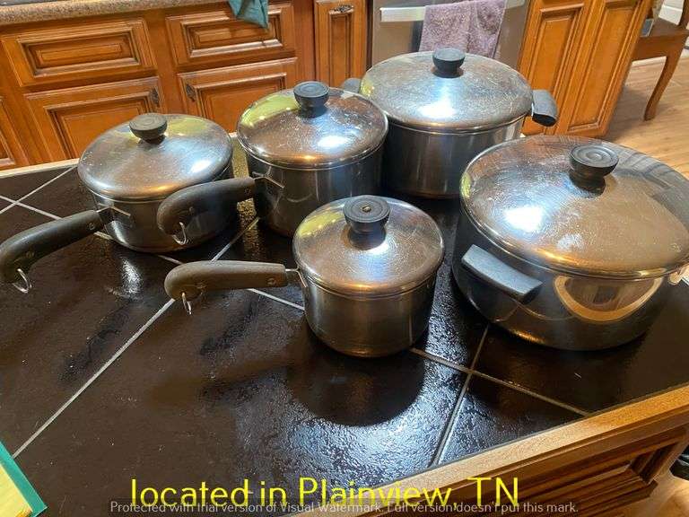 REVERE WARE COPPER CLAD SET