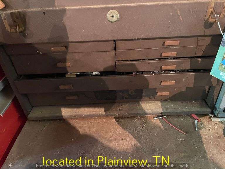 KENNEDY MACHINEST TOOLBOX WITH MISC FASTENERS