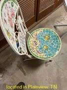 24" OUTDOOR BISTRO TABLE WITH 2 CHAIRS