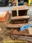 16" RAILROAD TRACK ANVIL/16" PIECE OF RAILROAD TRACK/14" PIECE OF I-BEAM