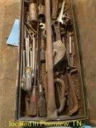 BASKET MISC SOLID MOWER WHEELS/WAGON WHEELS/METAL TOOLBOX/MISC TOOLS