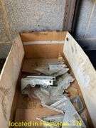 QTY (2) METAL SHELVES AND CONTENTS-