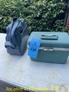 HARD TRAIN CASE & SEARS CARRY ON SHOLDER BAG-NEEDS CLEANED