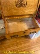 28X14X68 SIDE BY SIDE SECRETARY DESK WITH KEY