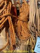 LOT OF NYLON & GRASS ROPES--RACK NOT INCLUDED