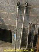 QTY (2) TRUCK STEP BARS/(2) GALVANIZED TRACTION PLATES/(2) BED RAILS