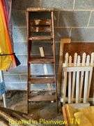 QTY (2) 5' WOODEN STEP LADDERS
