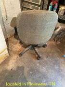 QTY (2) ROLLING OFFICE CHAIRS-NEEDS CLEANING