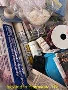 SEWING BOX AND ACCESSORIES