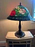 TIFFANY STYLE DESK LAMP-ROUND