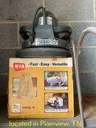 QTY (2) METAL SHELVES AND CONTENTS-