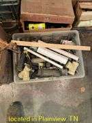 QTY (7) BOXES OF MISC ELECTRICAL WIRES & FITTINGS/PLUMBING-CABINET NOT INCLUDED