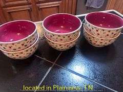 QTY (6) PIONEER WOMAN 6" NON FOOTED BOWL STONEWARE