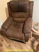 LIFTING POWER CHAIR-LIFTS AND RECLINES BUT COULD GET FOOT TO COME OUT-NEEDS CLEANED