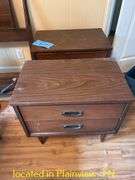 QTY (2) MATCHING BEDSIDE TABLES 24X15X23