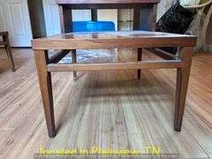 TELEPHONE TABLE 28X21X21 AND  COFFEE TALBE 54X19X15