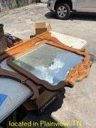 WASH STAND MIRROR 27X34 & FRAME 52X31